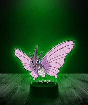 Lampka LED 3D Plexido z Nadrukiem UV Pokemon Venomoth - 1