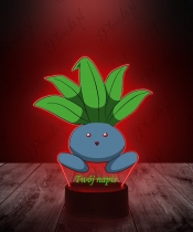 Lampka LED 3D Plexido z Nadrukiem UV Pokemon Oddish - 1