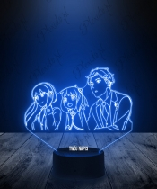 Lampka LED 3D Plexido Spy X Family Anya Yor Loid Forgerowie - 1