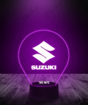 Lampka LED 3D Plexido Suzuki Emblemat - 1