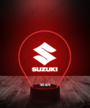 Lampka LED 3D Plexido Suzuki Emblemat - 2