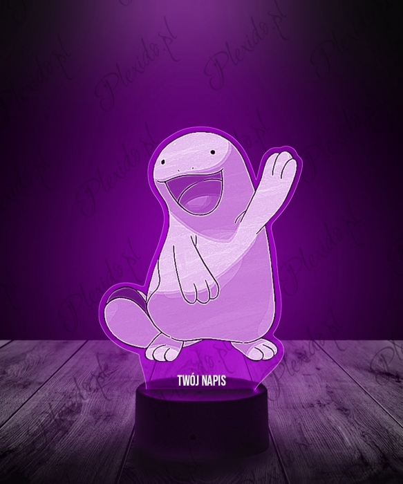 Lampka LED 3D Plexido z Nadrukiem UV Pokemon Quagsire - 1