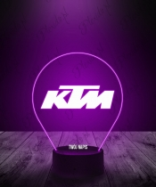Lampka LED 3D Plexido KTM Emblemat - 1