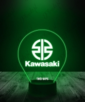 Lampka LED 3D Plexido Kawasaki Emblemat - 2