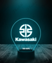 Lampka LED 3D Plexido Kawasaki Emblemat - 3