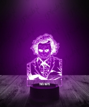 Lampka LED 3D Plexido Arthur Fleck Joker DC - 2