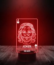 Lampka LED 3D Plexido Joker Karta DC - 2