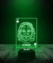 Lampka LED 3D Plexido Joker Karta DC - 3