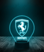 Lampka LED 3D Plexido Ferrari Emblemat - 1