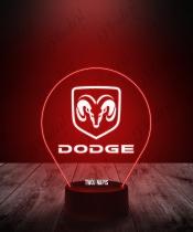 Lampka LED 3D Plexido Dodge Emblemat - 2