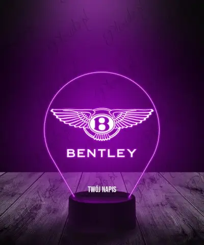 Lampka LED 3D Plexido Bentley Emblemat - 1