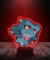 Lampka LED 3D Plexido z Nadrukiem UV Pokemon Misdreavus - 1