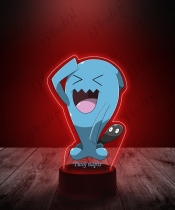 Lampka LED 3D Plexido z Nadrukiem UV Pokemon Wobbuffet - 1