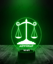 Lampka LED 3D Plexido Adwokat Sprawiedliwość - 1