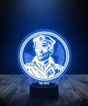 Lampka LED 3D Plexido Policjant Szeryf - 1