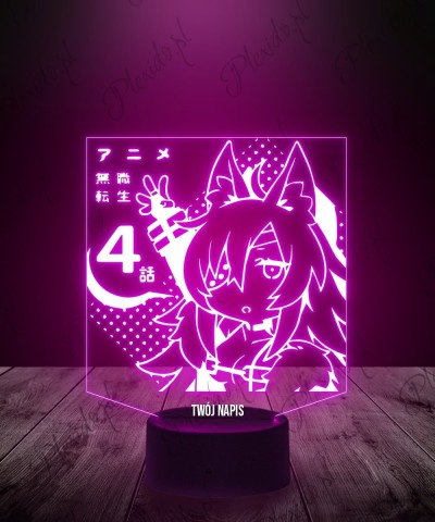 Lampka LED 3D Plexido Ghislaine Dedoldia z Mushoku Tensei - 1