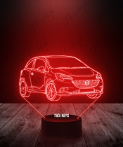Lampka LED 3D Plexido Opel Corsa - 1