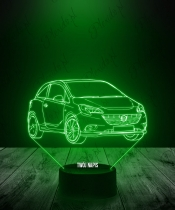 Lampka LED 3D Plexido Opel Corsa - 2