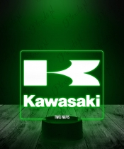 Lampka LED 3D Plexido Emblemat Kawasaki - 2