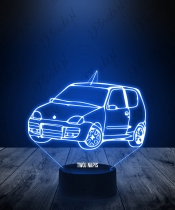 Lampka LED 3D Plexido Fiat Siecento - 2