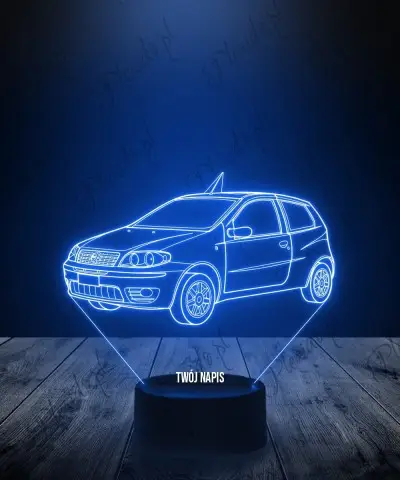 Lampka LED 3D Plexido Fiat Punto - 1