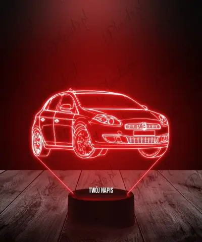 Lampka LED 3D Plexido Fiat Bravo - 1