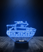 Lampka LED 3D Plexido Czołg Militaria - 1