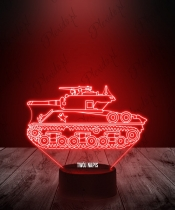 Lampka LED 3D Plexido Czołg Militaria - 2