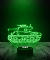 Lampka LED 3D Plexido Czołg Militaria - 3