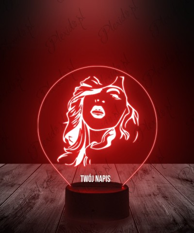 Lampka LED 3D Plexido Madonna Louise Ciccone - 1