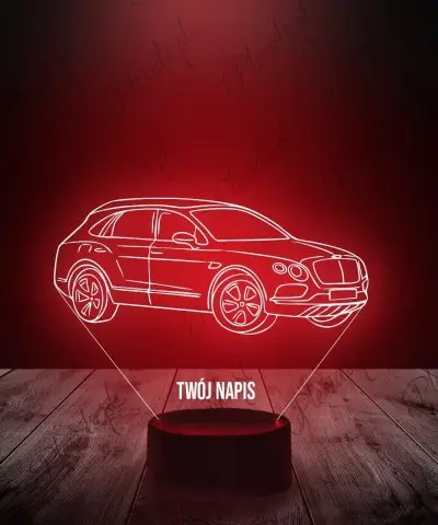 Lampka LED 3D Plexido Bentley Bentayga - 1