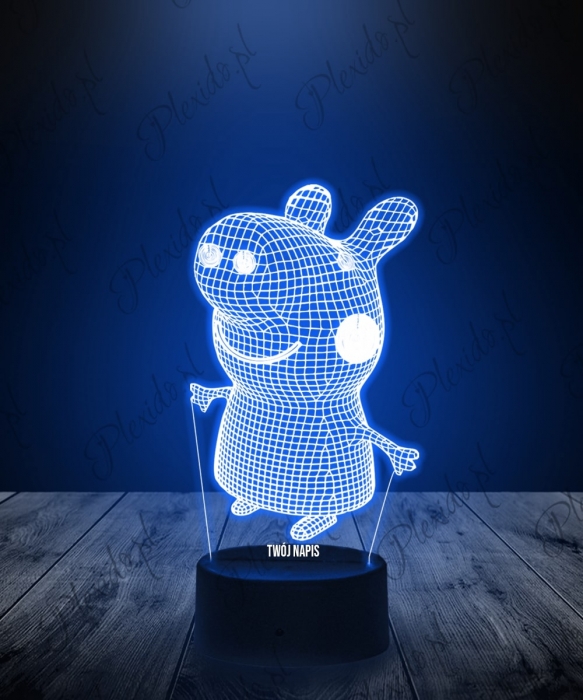 Lampka LED 3D Plexido Bajka Świnka Peppa - 1