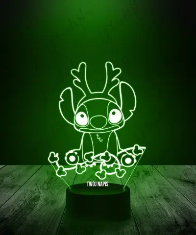 Lampka LED 3D Plexido Stitch Świąteczny - 1