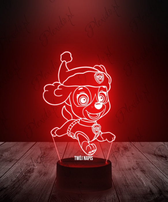 Lampka LED 3D Plexido Psi Patrol Skye Święta - 1