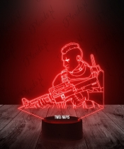 Lampka LED 3D Plexido  Call Of Duty 2 Żołnierz - 1