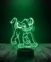 Lampka LED 3D Plexido Bajka Simba Król Lew - 3