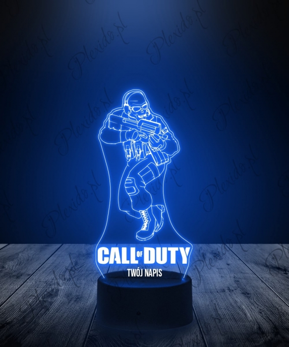 Lampka LED 3D Plexido Call Of Duty Ghost - 1