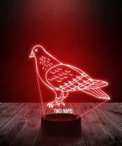 Lampka LED 3D Plexido Ptak Gołąb - 1