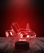 Lampka LED 3D Plexido Auto Samochód Lamborghini - 1