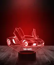 Lampka LED 3D Plexido Auto Samochód Lamborghini - 1