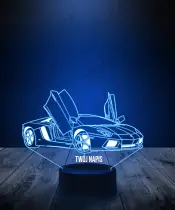 Lampka LED 3D Plexido Auto Samochód Lamborghini - 2