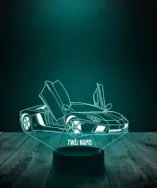 Lampka LED 3D Plexido Auto Samochód Lamborghini - 3