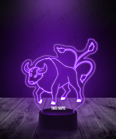 Lampka LED 3D Plexido Pokemon Tauros