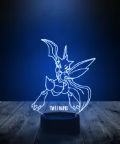 Lampka LED 3D Plexido Pokemon Scyther