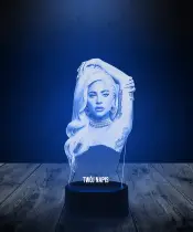 Lampka LED 3D Piosenkarka Lady Gaga Pop - 2