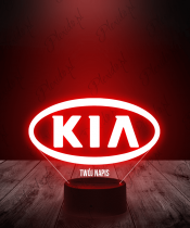 Lampka LED 3D Plexido Samochód Kia Logo - 1
