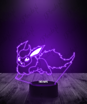 Lampka LED 3D Plexido Flareon Pokemon