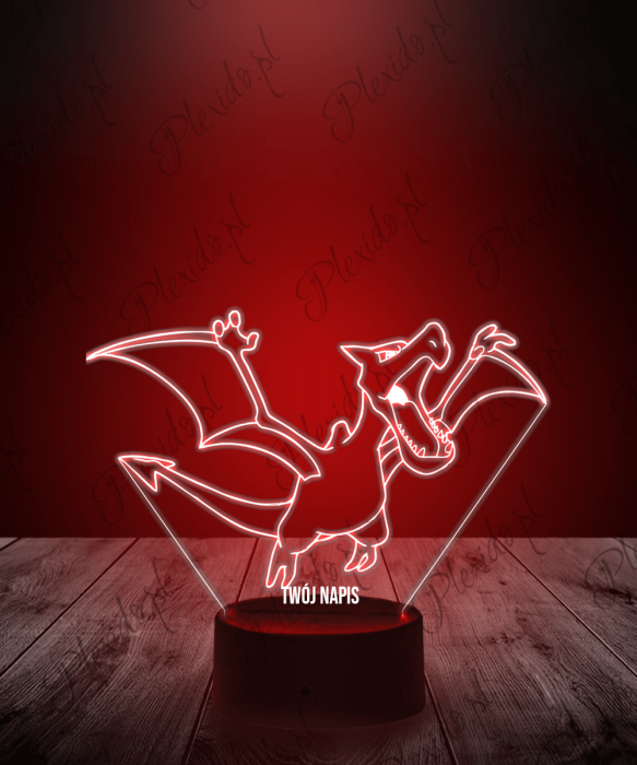 Lampka LED 3D Plexido Pokemon Aerodactyl