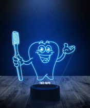Lampka LED 3D Plexido Dentysta Ząbek Ząb - 1