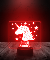 Lampka LED 3D Plexido Słodki Jednorożec Unicorn - 1